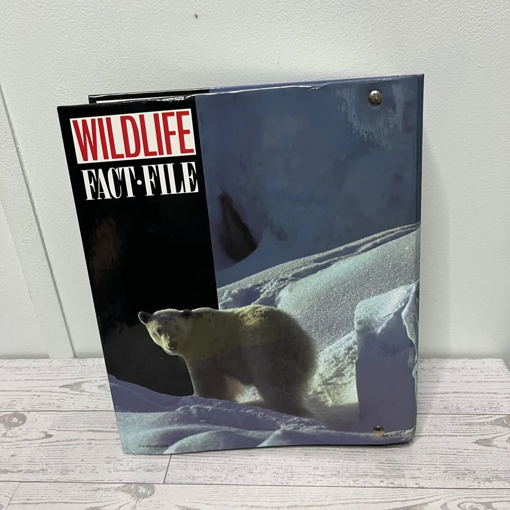 1992 Wildlife Fact-File Binder & Cards Group 2 Birds INCOMPLETE  Home School